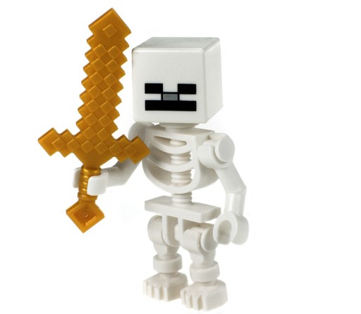 LEGO Minecraft Szkielet figurka ORYGINAŁ + miecz