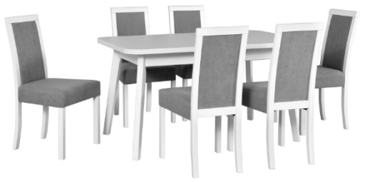 Zestaw 35: stół 140/180x80 + 6 krzeseł PROMOCJA