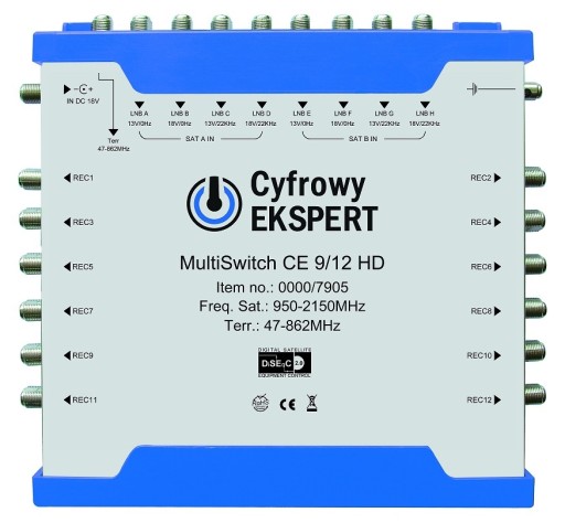 MULTISWITCH 9/12 TECHNISAT CYFROWY EXPERT HD 9x12