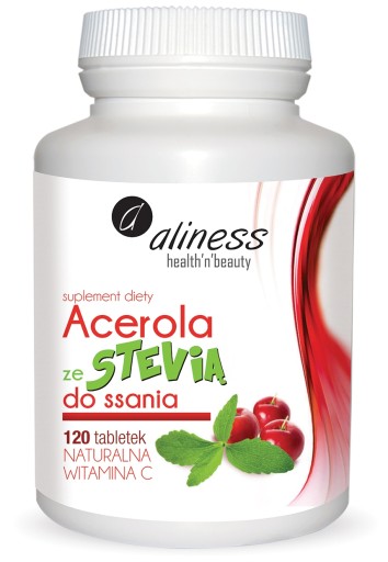 ACEROLA ze STEVIĄ Aliness NATURALNA WITAMINA C