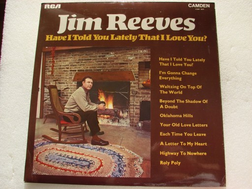 JIM REEVES - HAVE I TOLD YOU LATELY LP UK 1969 EX+