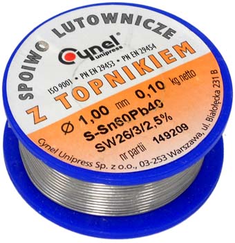 CYNA 1mm 0,10kg Z TOPNIKIEM CYNEL