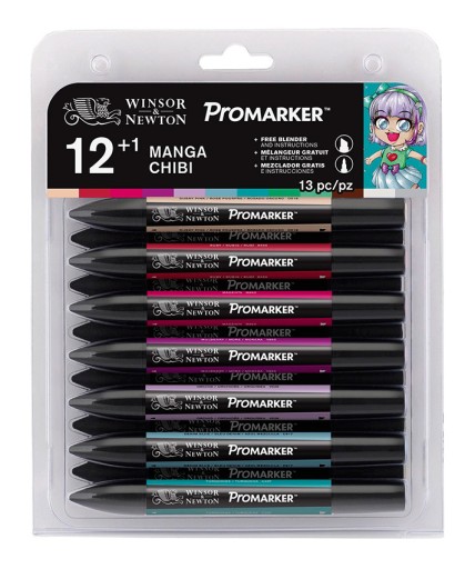 ProMarker W&N zestaw 13 pisaków Manga Chibi