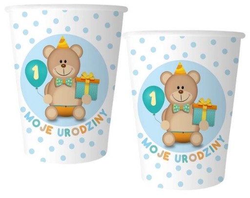 Kubki Kubek Kubeczki MOJE 1 Urodziny Urodzinki 6sz