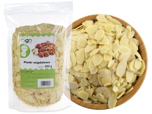 PŁATKI MIGDAŁOWE, migdały PŁATEK 600g