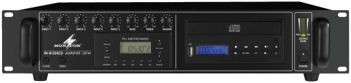 Wzmacniacz 100V Monacor PA-8120RCD CD/MP3 tuner