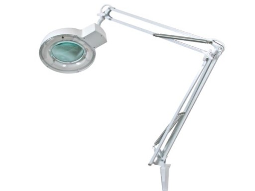 Lampa kosmetyczna / warsztatowa 22W z lupą 5 dpt.