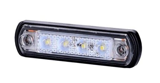 LAMPA OBRYSOWA Przednia biała LED Obrysówka LD 675 12/24V 4 LED HORPOL