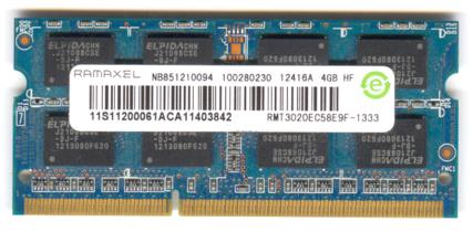 OKAZJA DDR3 RAMAXEL 4GB RMT3020EC58E9F-1333