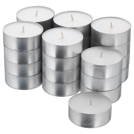 duże IKEA GLIMMA świeca tealight podgrzewacz 24szt