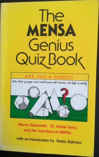 The Mensa Genius Quiz Book Are you GROSSWIRTH