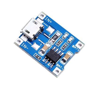 MODUŁ ŁADOWARKA Li-Ion 18650 TP4056 1A 5V uSB