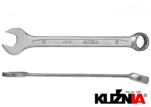 Kuźnia klucz płasko-oczkowy 19 mm Cr-V RWPn