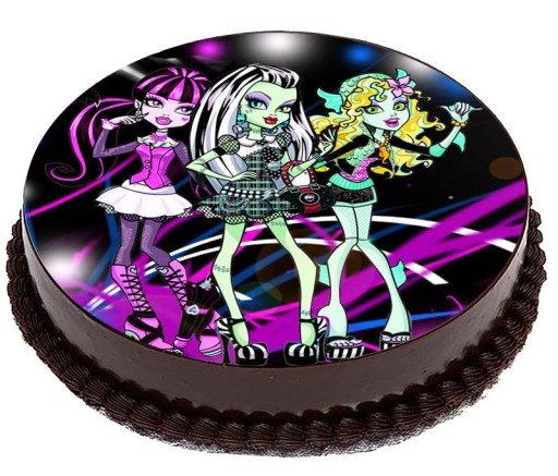 OPŁATEK NA TORT Monster High Bajka Frankie 20cm