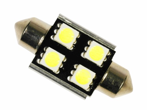 CANBUS żarówka 4 LED C5W CAN BUS rurka 36 mm