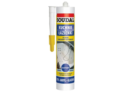 SOUDAL - NEUTRALNY SILIKON SANITARNY