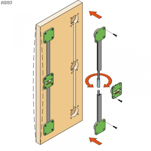 System prostujący drzwi - expander L 1728