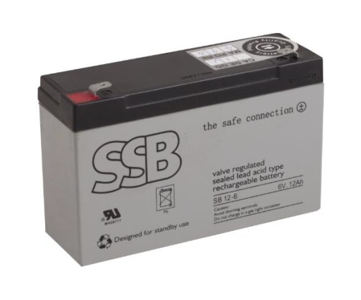 Akumulator SSB SB 12-6 - 6V 12Ah (APC RBC)