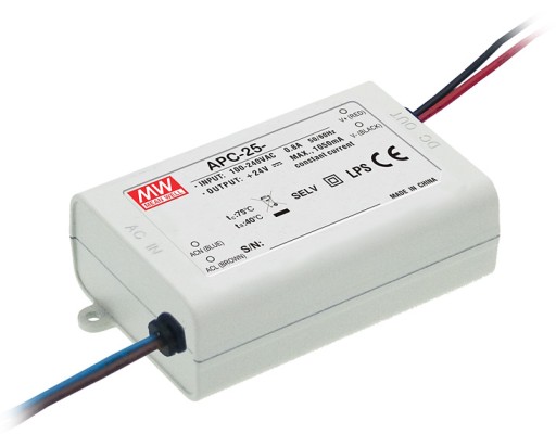 Driver LED 25W 350mA MEAN WELL APC-25-350