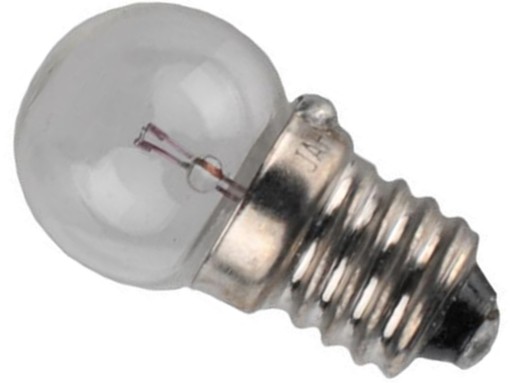 Żarówka dynamo E10 6V 0,4A 2,4W lampki lampka lampy na prądnicę retro