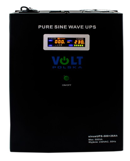 PRZETWORNICA NAPIĘCIA 12V UPS 500W SINUS AKU 26