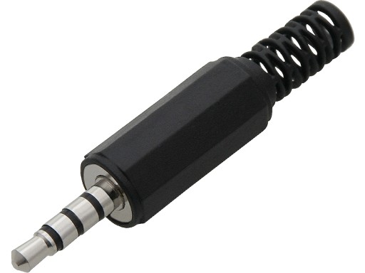 WTYK JACK 3.5mm 4-POLOWY na kabel stereo+mikrofon