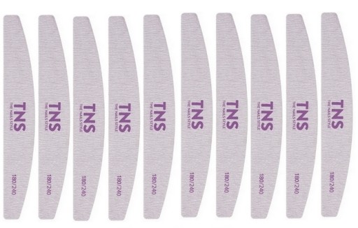PILNIK TNS ŁÓDKA DO PAZNOKCI ŻELI 180/240 10szt