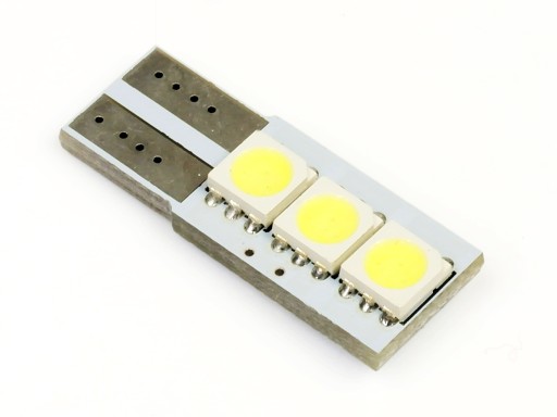 ŻARÓWKA LED W5W 3 SMD T10 CANBUS can bus boczna