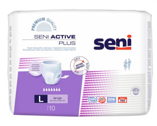 SENI ACTIVE PLUS majtki chłonne 10 szt. LARGE