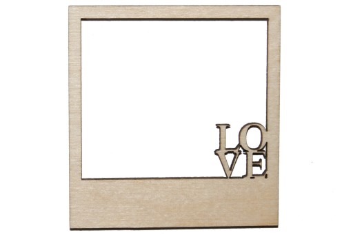 Ramka na zdjęcie LOVE - sklejka Scrapbooking A253