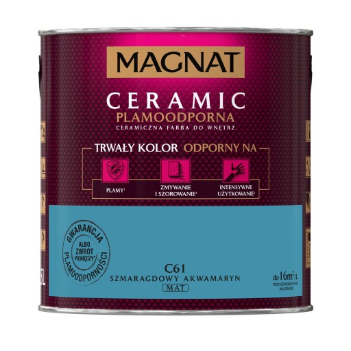 MAGNAT Ceramic farba 2,5 C61 SZMARAGDOWY AKWAMARYN