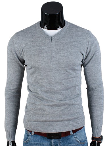 SWETER męski w SEREK TC05 Szary__XXL_PRODUKT_PL