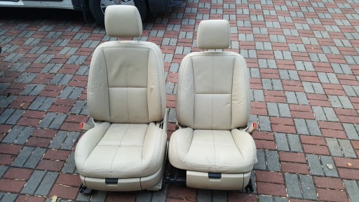 Сиденье перед airbag правый mercedes s w221 европа oe кремовая кожа1 - фото