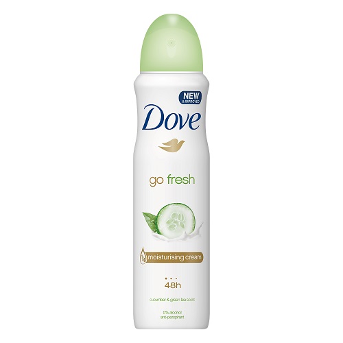 dove go fresh cucumber & green tea antyperspirant w sprayu 150 ml   