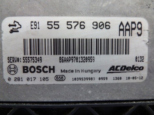 počítač OPEL INSIGNIA 2.0 CDTI 160 AAP9 55576906