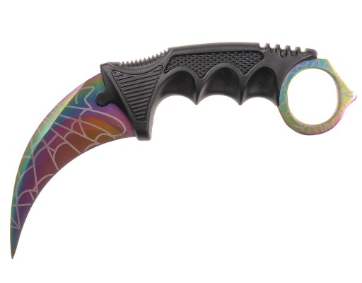 Nóż Karambit Csgo Spider Web Rainbow