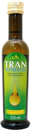 Nórsky tran (Olej z tresčej pečene) 250ml GAL