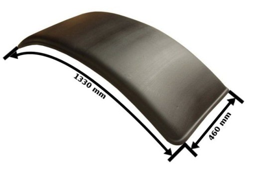 14008 - Бризговики пластиковий 460x1330mm колісна арка трактор