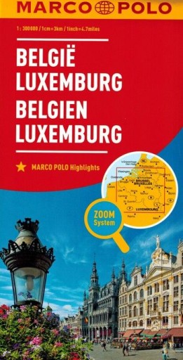 belgia mapa samochodowa BELGIA LUKSEMBURG MAPA SAMOCHODOWA DROGOWA MARCO P   Allegro.pl 