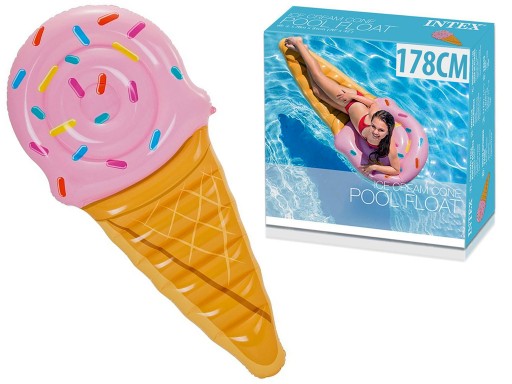 Lód Rożek Materac Dmuchany Do Pływania Na Basen Lód Rożek Materac Dmuchany Do Pływania Na Basen