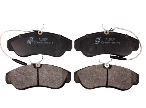 FT29012 - ГАЛЬМІВНІ КОЛОДКИ DUCATO ПЕРЕДНІ JUMPER BOXER 2.5