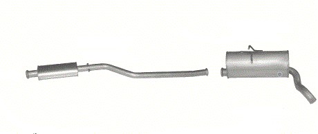 Глушители компл.Citroen Berlingo 2.0 HDi 99-03 + хомуты