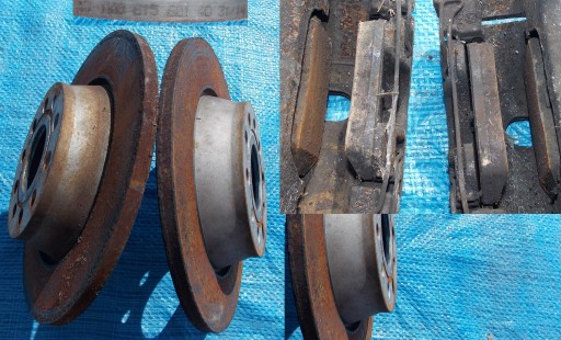 PASSAT CC ТОРМОЗНЫЕ ДИСКИ КОЛОДКИ ЗАДНИЕ 1K0615601AD