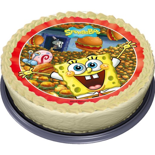 Bardzo Gruby Oplatek Na Tort Spongebob Duzy 20 Cm 7620995371 Allegro Pl - bardzo gruby opłatek na tort roblox gra gry 20 cm