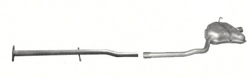 Глушитель + труба MINI ONE1,4+1,6 00-06r