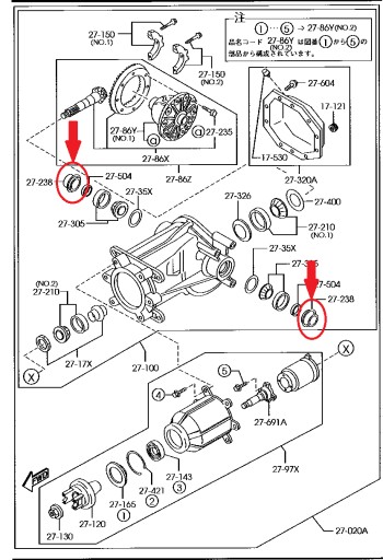 NA0127238,NA01-27-238,NA0127238,NA01-27-238 - Симмеринг полуоси задний Симмеринг Mazda TRIBUTE