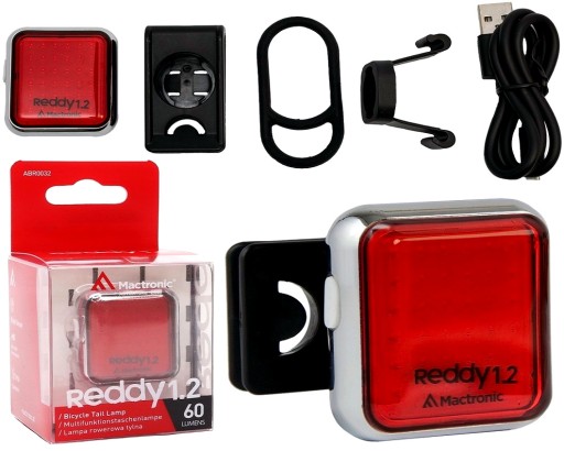 Zadné svetlo MACTRONIC REDDY 1.2 60lm Micro USB