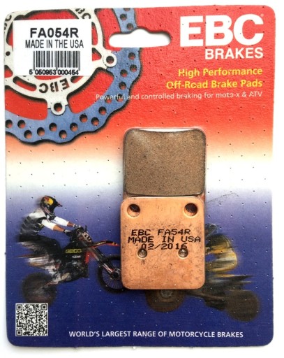 FA054R - ПЕРЕДНИЕ КОЛОДКИ YAMAHA YFM 250 350 400 WARRIOR BRIUN