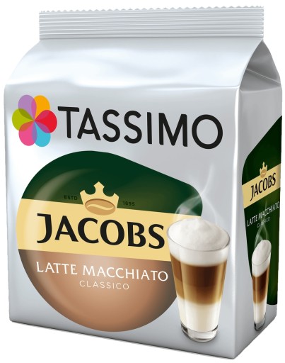 Kapsule TASSIMO Jacobs Latte Macchiato Classico 8