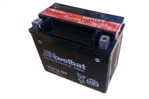 YTX12-BS - Аккумулятор Novelbat YTX12-BS 12V 10Ah. Новый.Скутер